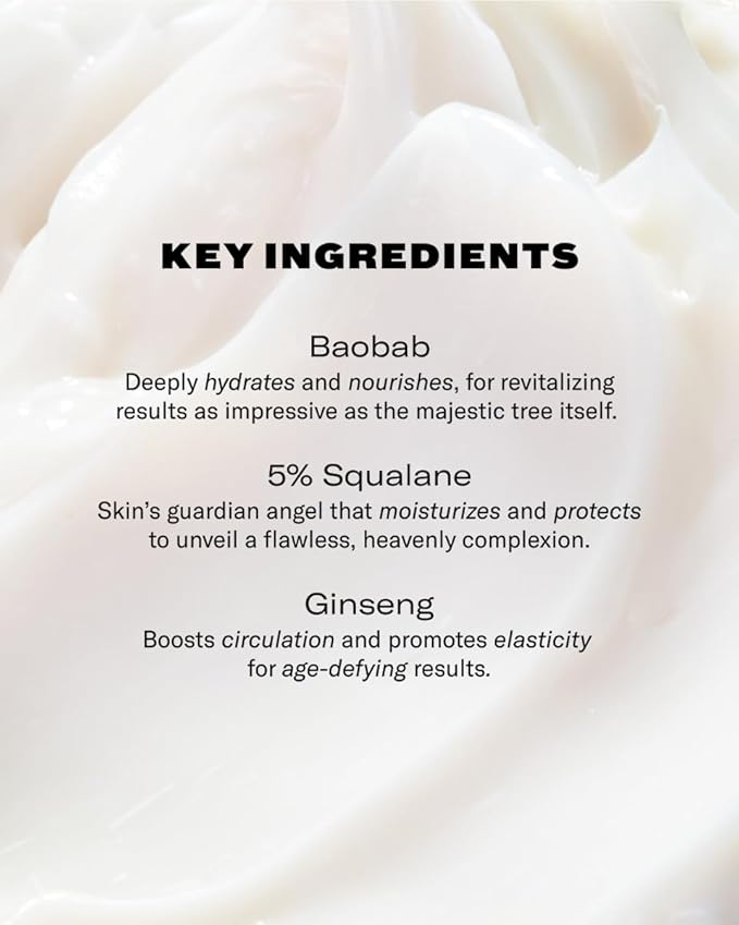 Then I Met You Renewing Rich Beauty Cream, Hydrating Face Moisturizer with Ginseng & Squalane, Vegan & Clean Skincare, 1.69 oz