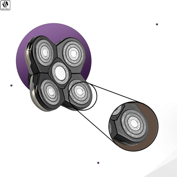 Skull Shaver Baron Replacement Shaver Head Blade Electric Razor Wet & Dry Compatible with All Pitbull, Palm & Butterfly Kiss shavers