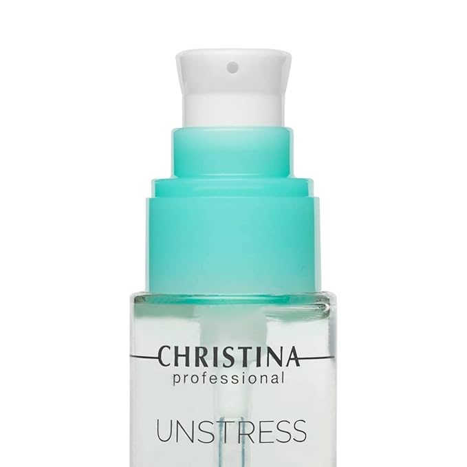 -CHRISTINA- Unstress Eye and Neck Concentrate Hydrating Peptide Serum for Face | Soothing Relief and Softening Effect | Face Serum Balances Skin Microflora 1 fl. oz (30 ml)