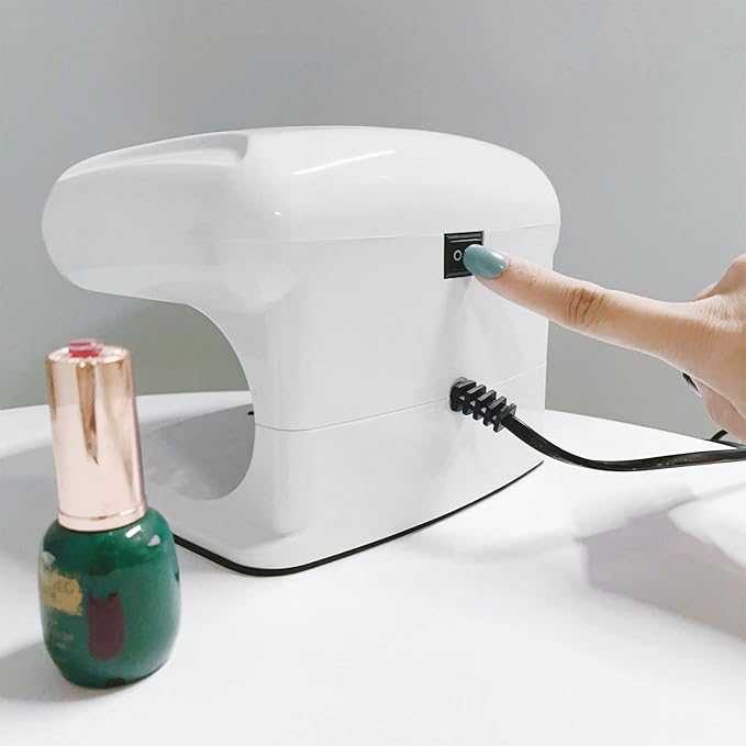 Nail Dryer for Regular Polish, 200W Nail Drying Fan with Sensor and Hot and Cool Air for Home Use