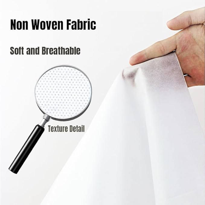 100 PCS Disposable Massage Table Sheets Spa Bed Covers 71"x31" -Non Woven Fabric Waterproof Protector for Waxing, Tattoo, Beauty Salon,Facial, Esthetician Table Bed (White)