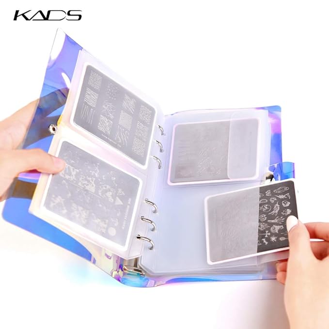 KADS 21pcs Nail Stamp Plates set 20 plates Christmas Snowflakes Cute Animals+ 1 Laser Symphony storage bag Christmas Nails Art Stamping Plate Set Gift Butterfly Nature Leaves Image Design(Christmas 3)