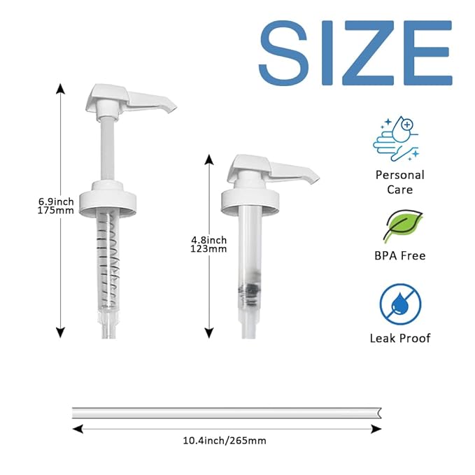 24 Pack Gallon Jug Pump Dispenser 38-400 White Pump - 7cc Lotion Shampoo Pump Top Replacement, Fits 1 Gallon Bottle 64oz 128oz Hand Sanitizer Containers, Plus Labels