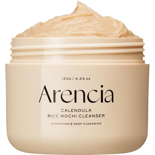 ARENCIA Calendula Rice Mochi Fresh Cleanser - Moisturizing, Brightening & Deep-Cleansing (4.23oz)