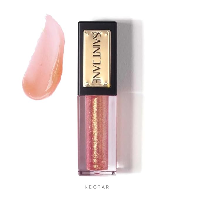 SAINT JANE - Luxury Lip Oil | Luxury, Floral-Infused, Clean Skincare (Nectar, 0.15 oz | 4.5 ml)
