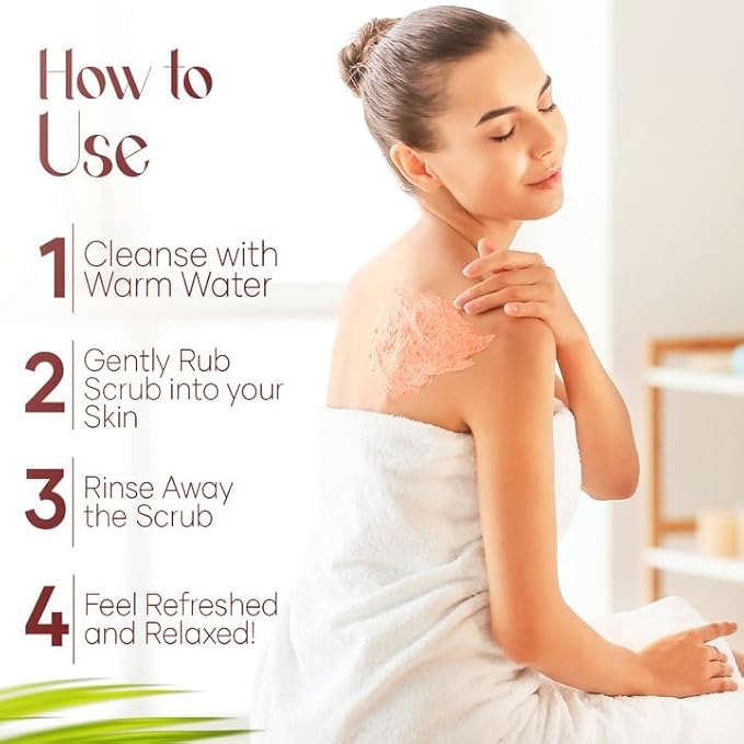 Himalayan Salt Body Scrub 12 oz each Twin Pack - with Collagen and Stem Cells - Exfoliating Salt Scrub for Cellulite - Deep Cleansing for Acne, Scars, Wrinkles - Moisturizes Skin