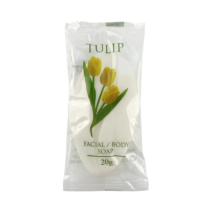 Tulip 204 Count Travel/Spa Facial Body Soap 0.7 Ounce Hotel Size In Bulk Individually Wrapped Scented With A Fresh Fragrance