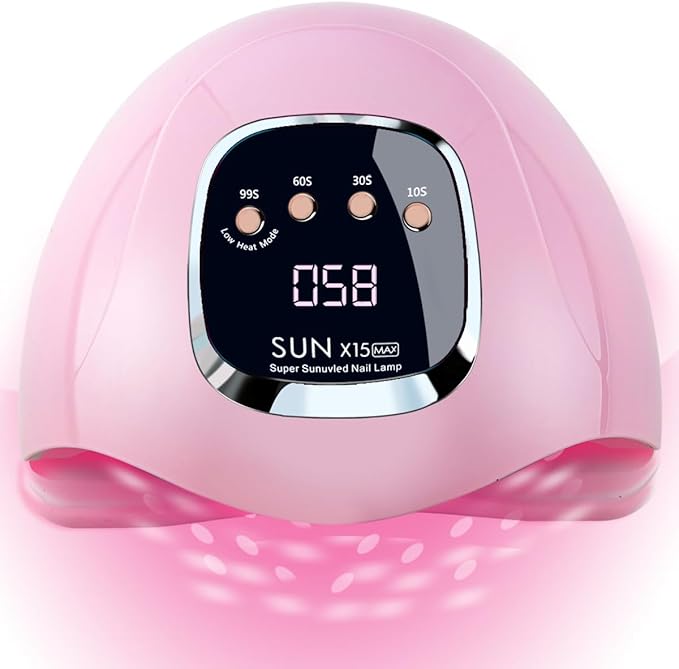 UV Led Gel Nail Lamp UV Nail Dryer for Gel Polish (Pink 280W)