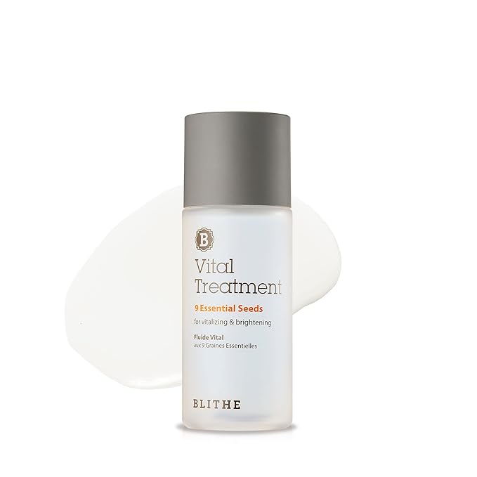 Blithe Vital Treatment 9 Essential Seeds Niacinamide Toner - Korean Skin Essence Green Tea Toner for Face, Clarifying Oily Skin Vitalizing & Dark Spots 1.83 Fl Oz