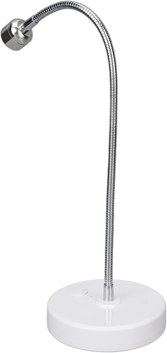 UV LED Nail Lamp, 3W USB Professional Nail Dryer with 360° Rotatable Gooseneck, Fast Drying Portable Gel Nail Polish Curing Lamp Built in 1000mAh Battery for Home, Nail Salon,