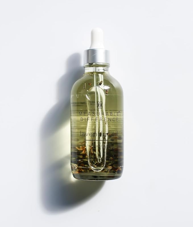 Measurable Difference Lavender Hydrating Oil for Face & Body, 4 oz - Peaceful and Calming Blend to Soothe and Hydrate Skin