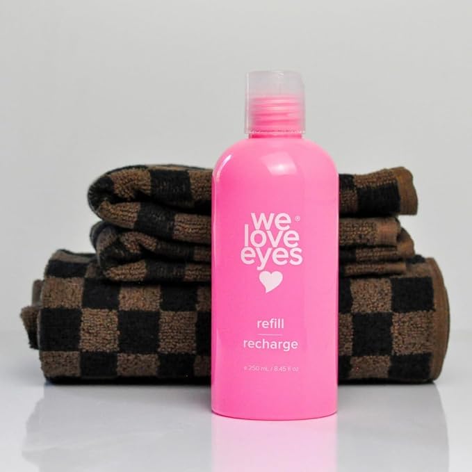 We Love Eyes - Tea Tree Water Eyelid Foaming Cleanser 250mL Refill Size - For Eyelash Extension Home Care, Extend Lash Retention, Non-Irritating Formula