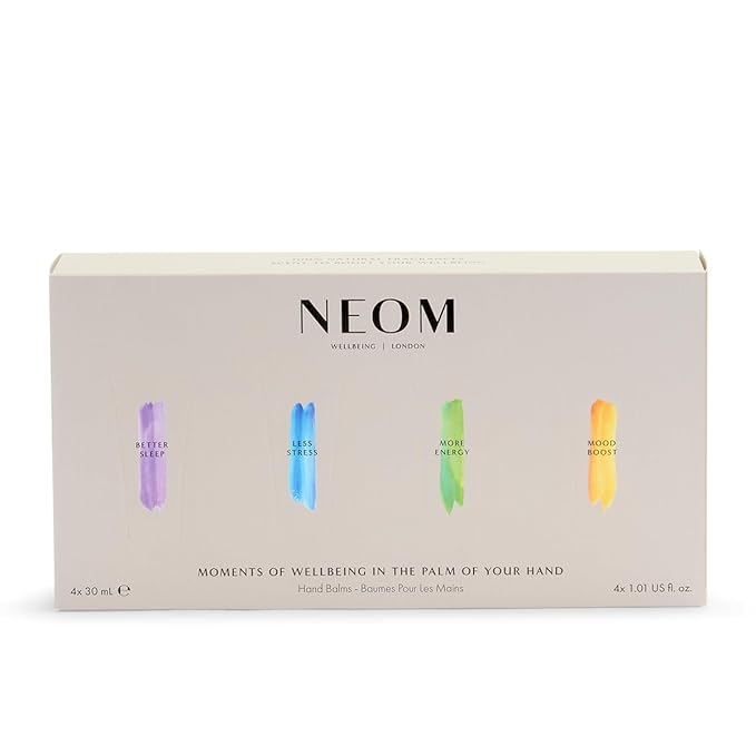 Neom- Moments of Wellbeing in the Palm Of Your Hand Gift Set | 4x30ml Luxury Hand Creams | Mother's Day | Gift | Essential Oil…