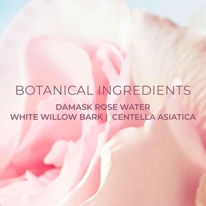 Rose Infused Face Toning Pads (60 Pack) | Daily Exfoliating Toner Cotton Rounds with Rose Water | Korean Skin Care