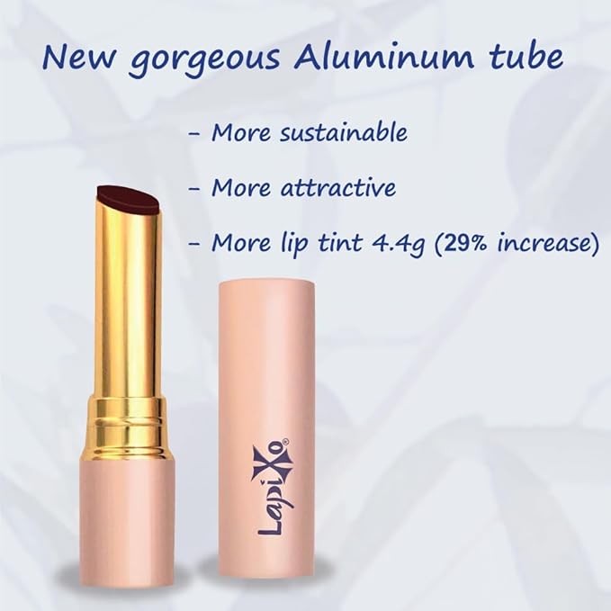 100% Plant-based Color, Unique Natural Moisturizing Lip Tint, 2-in-1 | Non-Toxic, All Food Ingredients, Antioxidant-rich Superfoods, Natural Matte Sheer, Buildable, 4.4g/0.15oz (Lilly Pilly color)
