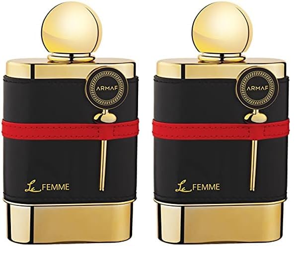 ARMAF LE FEMME 3.4 oz EAU DE PARFUM SPRAY FOR WOMEN, Black (Pack of 2)