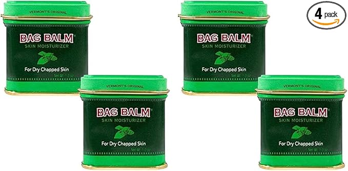 Bag Balm Vermont's Original for Dry Chapped Skin Conditions (1 Ounce Tin (4 Pack))