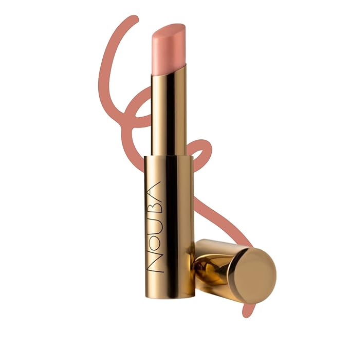 Nouba NUDA Lip Color Enhancer - Lustrous Hydrating Pink Lipstick Balm Mask Highly Pigmented Color and Instant Shine Long Lasting Fuller Look, Increase Lip Volume Matte Finish