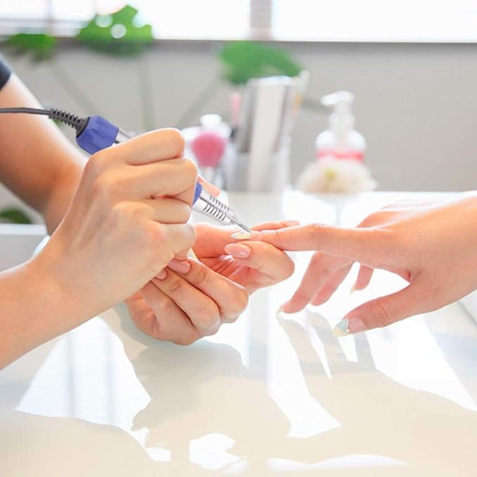 Makartt Nail Drill Electric Nail File Machine JD700 Professional 30000RPM Manicure Drill Bundle With 300Pcs Nail File Sanding Bands #80#150#240 Grits Nail Drill Bits Sanding Bands for Nail Drill