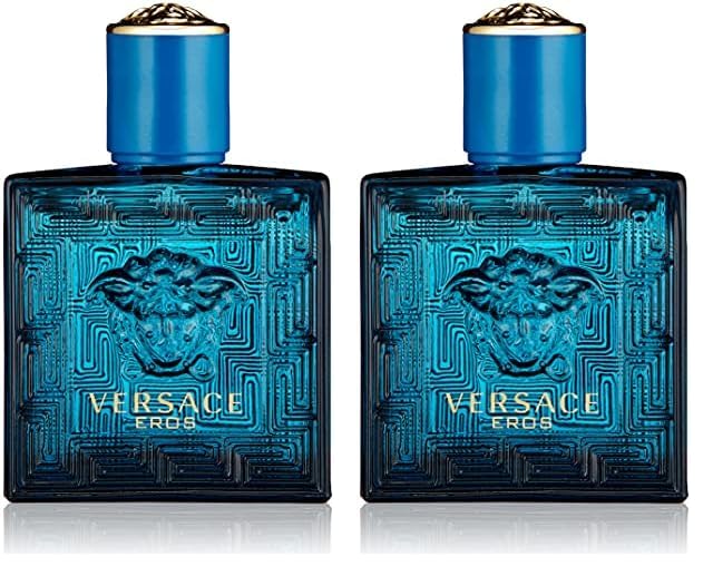 Versace Eros 0.17 oz (5 ml) EDT Splash Men Mini NEW IN BOX (Pack of 2)