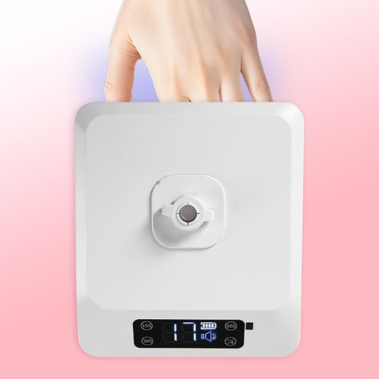 UV Foot Lamp for Nails, 78W Rechargeable UV Lamp for Feet, LED Nail Dryer Lamp with Smart Sensor, Wireless Nail Gel Polish Curing Light, UV Floor Light for Nails and Toenail (Only Lamp Head)