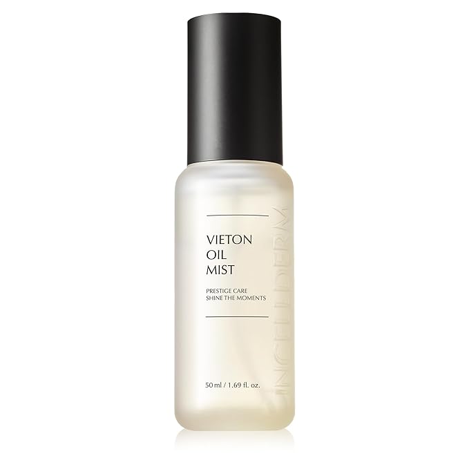 Riman Incellderm Vieton Oil Mist 50ml | Bi-Phasic Hydration with Camellia Seed Oil & Seaberry Water | Korean Skin care Mist for Moisture & Balance| Natural Facial Spritz Moisturizer