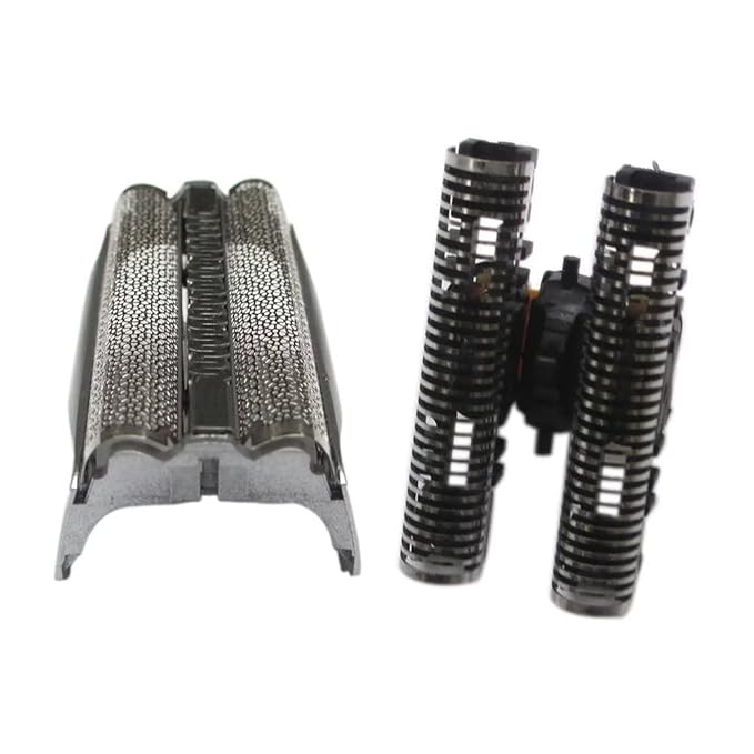 51S Replacement Shaver Foil Screen & Cutter for B-raun 8000 Series 8385 C&R,8374, 8377, 8970, 8975, 8985, 8986, 8987, 8990, 8991, 8995 (Silver)