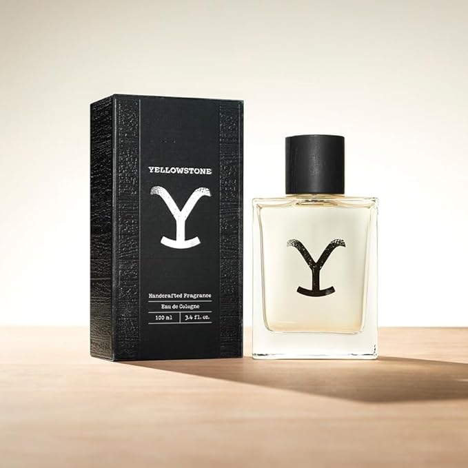 Yellowstone Men's Fragrance & Grooming Gift Set, Eau de Cologne & Artisinal Bar Soap On A Rope - 3.4 fl oz (100 mL) |10 oz