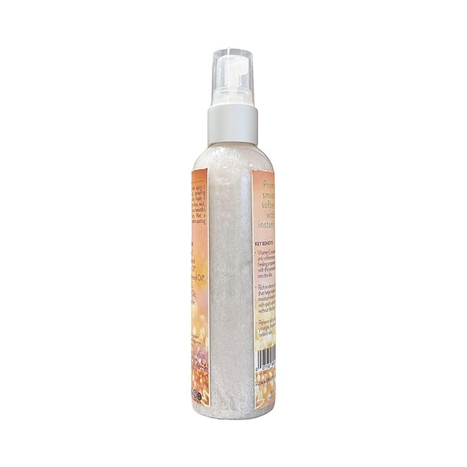GLIMMER GODDESS Organic Illuminating Shimmer Body & Face Oils, Pearl, Radiant Glow & Hydration 4 oz.