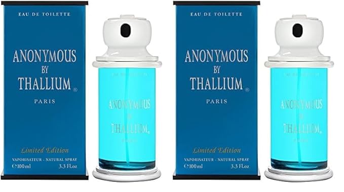 Yves De Sistelle Anonymous Eau de Toilette Spray for Men, Limited Edition, 3.3 oz (Pack of 2)