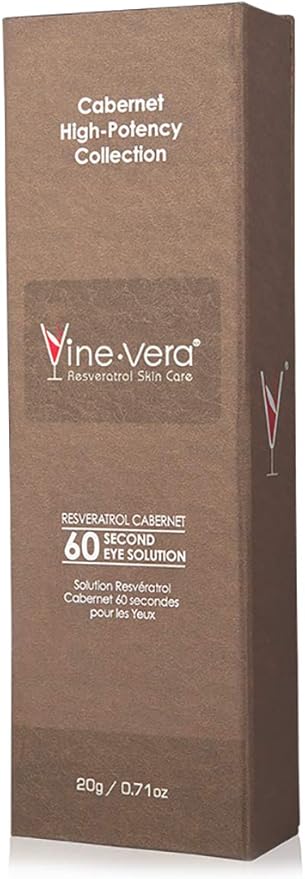 Vine Vera Resveratrol Cabernet 60 Second Eye Solution - Anti Aging Cream for Women - 20g/ 0.71oz
