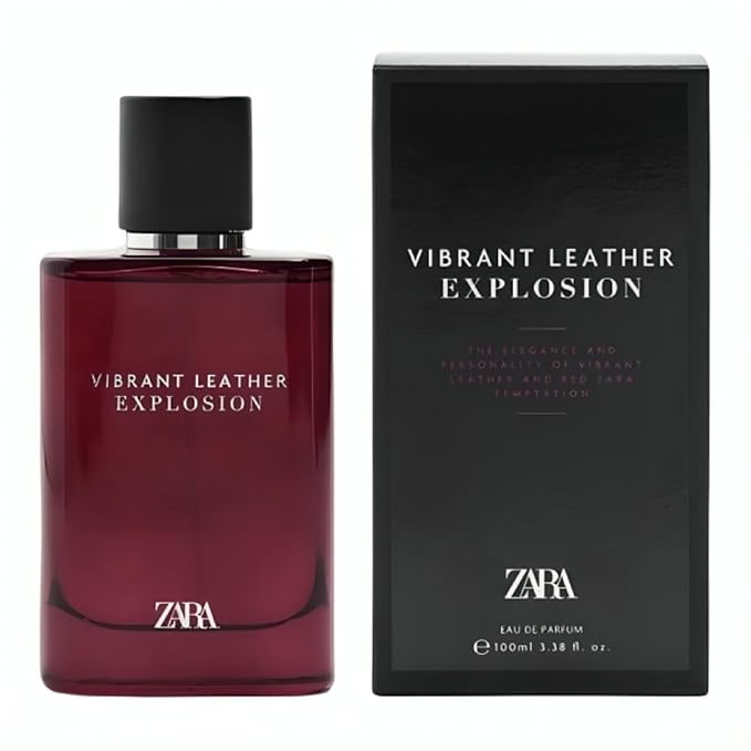 Zara Vibrant Leather Explosion Cologne for Men EDP Eau De Parfum 100 ML (3.38 FL OZ)