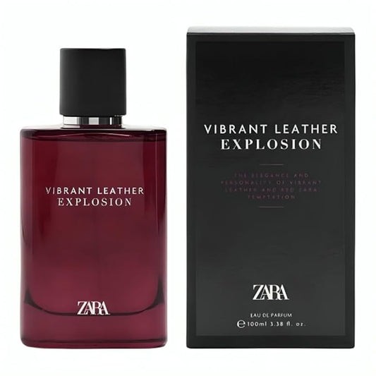Zara Vibrant Leather Explosion Cologne for Men EDP Eau De Parfum 100 ML (3.38 FL OZ)