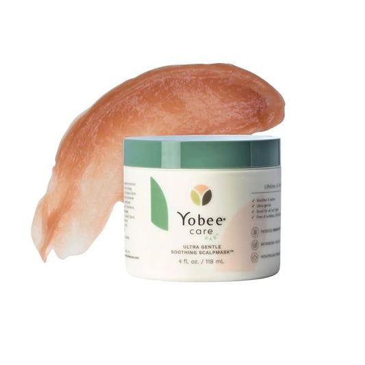 Yobee Ultra Gentle Soothing Scalp Mask - Dry Scalp Treatment Hair Mask Safe For Sensitive Baby Skin - Probiotic Infused - For Sensitive Scalp & Cradle Cap - For Babies, 4 fl oz