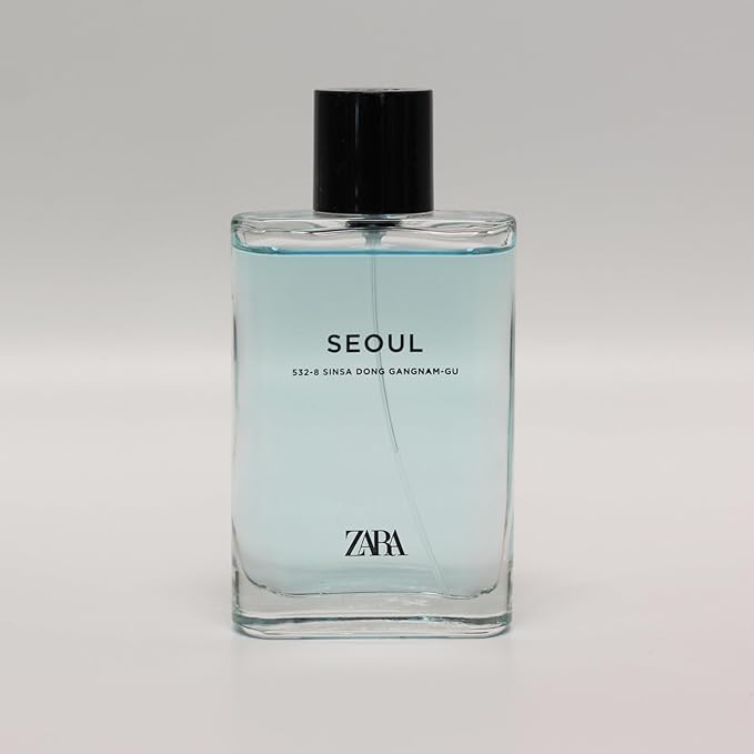 Zara Man Seoul 532-8 Sinsadong, Gangnam-Gu Cologne for Men Fragrance EDT Eau De Toilette 90 ML (3.04 FL OZ)