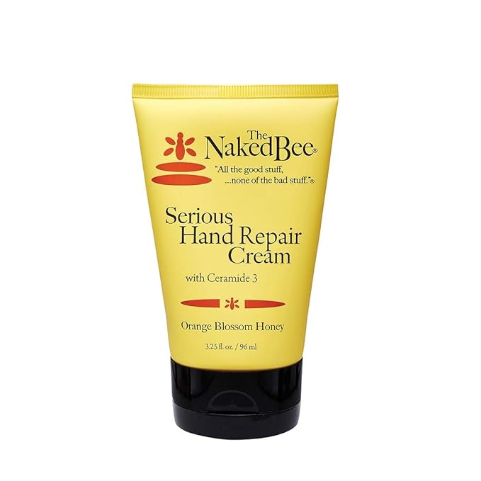 The Naked Bee Orange Blossom Honey Hand Cream (3.25 oz) Intensive Nourishing Cream for Smoother and Softer Hand - Deep Moisture and Repair for Dry Skin