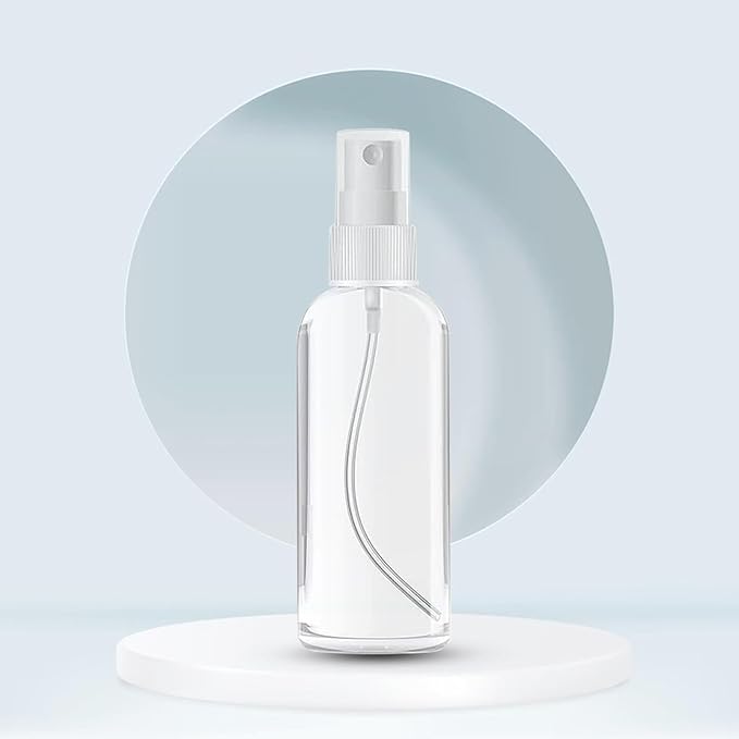 100PCS 2oz/60ml Small Spray Bottle, Clear Fine Mist Spray Bottle Mini Empty Hair Spray Bottle, Plastic Refillable Cosmetic Containers for Plants, Cleaning, Misting & Skin Care