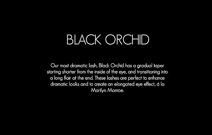 Cruelty Free 3D Faux Mink Eyelashes - Reusable and Durable - Fluffy and Natural - 100% Vegan Luxury Fibers - by Via Flora Beauty (Black Orchid)