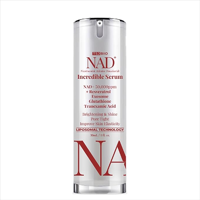 NAD+ Brilliant Brightening Serum - Advanced Formula with NAD+ 50,000PPM, Resveratrol, Exosomes, Glutathione & Tranexamic Acid