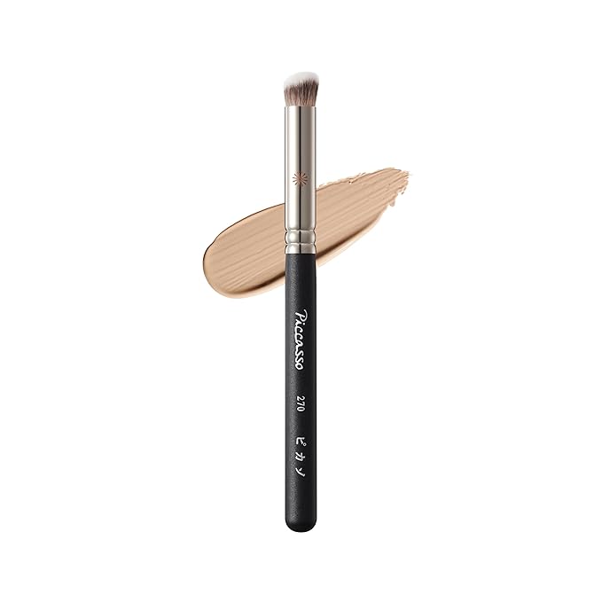Korean Piccasso Brush 270 Concealer Brush – Perfect for Under-Eye and Spot Coverage, Ideal for Face Makeup, Works with Cream and Liquid Concealers, Perfect Liquid Blush Brush, K-Beauty