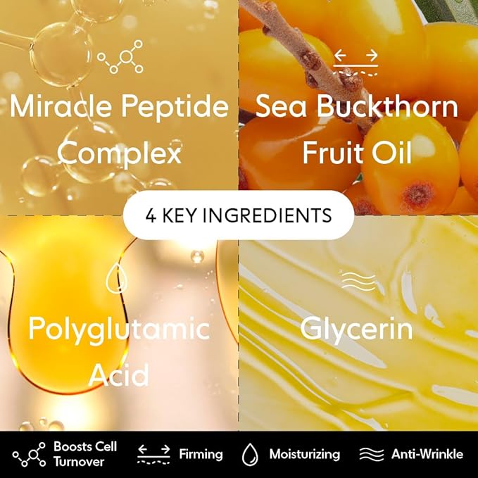 LOOPS Peptide Serum Korean Skincare - Firm, Fortify, and Fight Fine Lines - Anti-Wrinkle and Moisturizing Skin Care - Pre-soaked Veocell Embo Pad with Peptide Complex - Mother's Day Gifts for Mom