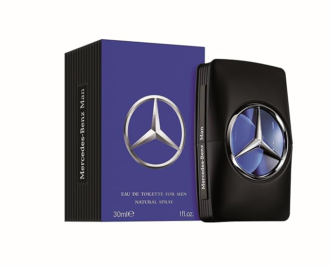 Mercedes-Benz Man - Elegant Fragrance With Sensual, Floral, Woody Notes - Mesmerize The Senses With Original Luxury Men’s Eau De Toilette Spray - Endless Day Through Night Scent Payoff - 1 Oz