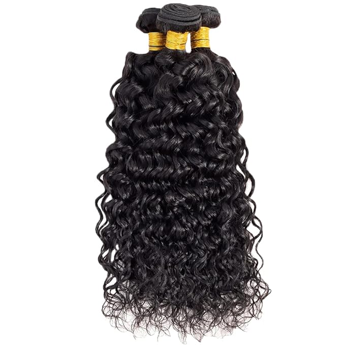 #1B Curly Hair Bundles Color 1B Kinky Curly Human Hair Bundles 8a Grade Double Weft Weave Extensions Wet and Wavy Soft Silky for Black Women 24 26 28 Inch