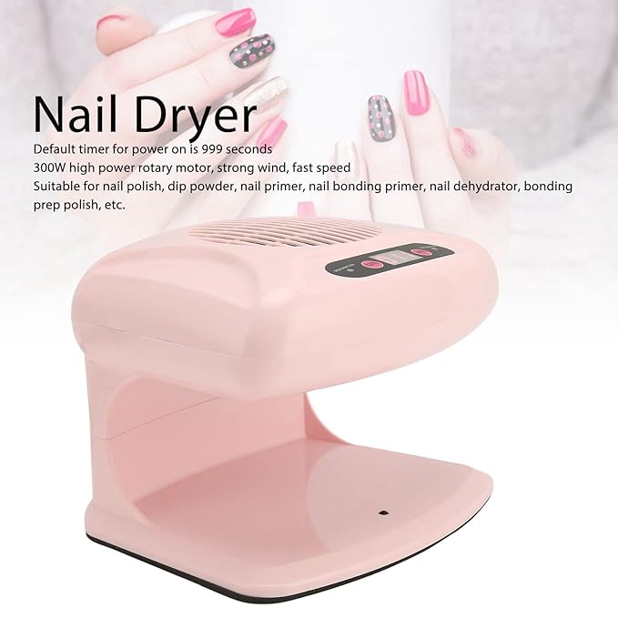 Air Nail Dryer, Air Nail Fan Blow Dryer for Both Hands and Feet, Air Nail Fan Blow Dryer for Regular Nail Polish, Automatic Induction Cold Hot Air