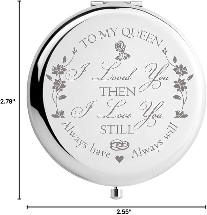 Wife Gifts from Husband Romantic, Women Gift Unique for Anniversary Birthday Valentines Day Christmas, Bride Gifts Engraved for Wedding Day (to My Queen)