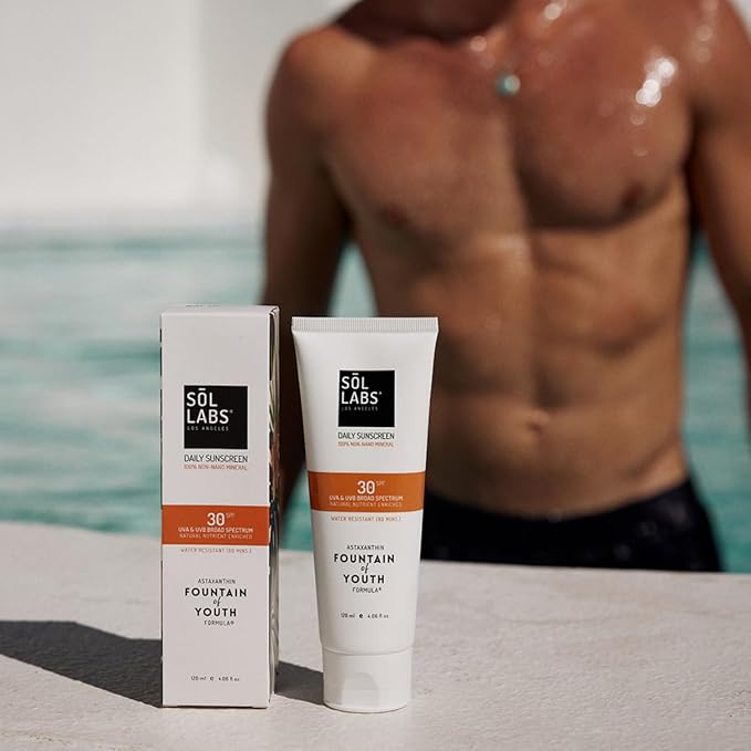 Natural Mineral Sunscreen SPF 30 for Face & Body – No White Cast Zinc Oxide, Lightweight, Reef-Safe Hydrating Daily Moisturizer – Korean Formulated Skin Care for All Skin Types