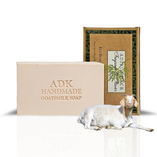 ADK Natural Goat Milk Soap Bar 16 oz., Handmade Organic Olive Oil Soap, Vegan Antioxidant Body Soap for Moisturizing Men, Women & Babies with Dry and Sensitive Skin