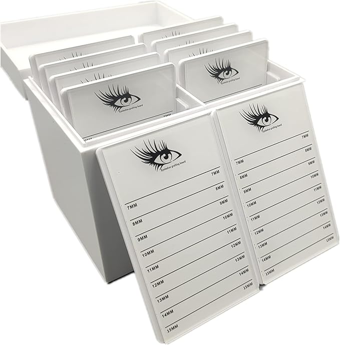 May healthbeauty 10 Layers Acrylic Eyelash Storage Box, Makeup Organizer False Eyelashes Glue Pallet Holder Grafting Extension Close-Packed Display