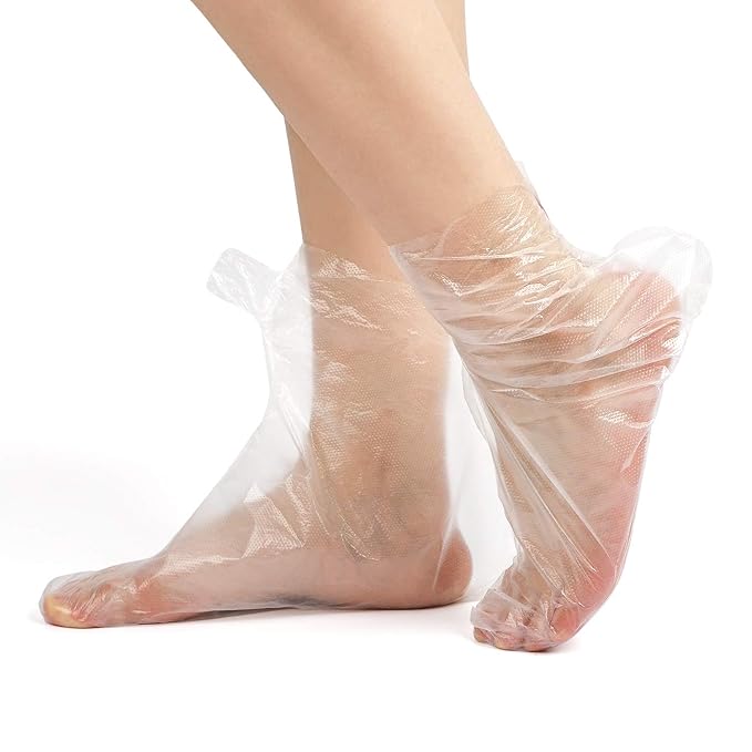 Segbeauty Paraffin Wax Bath Liners for Foot, 400pcs Paraffin Foot Bags, Plastic Paraffin Bath Mitts Socks Hot Wax thera-py Booties Covers for Foot Spa Wax treat-ment Paraffin Wax Machine