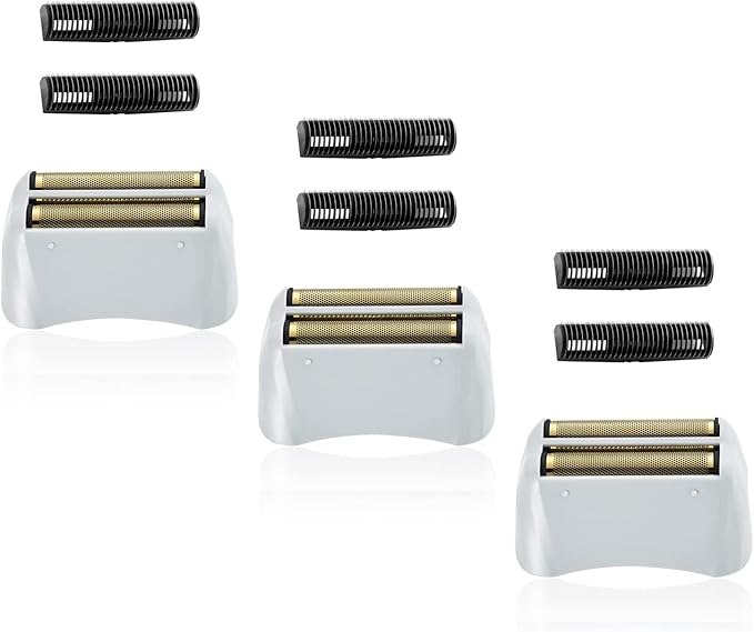 3 Pack Pro Shaver Replacement Foil and Cutters Compatible with andis No.17150/17155/17200 Shaver ProFoil Lithium Replacement" Golden